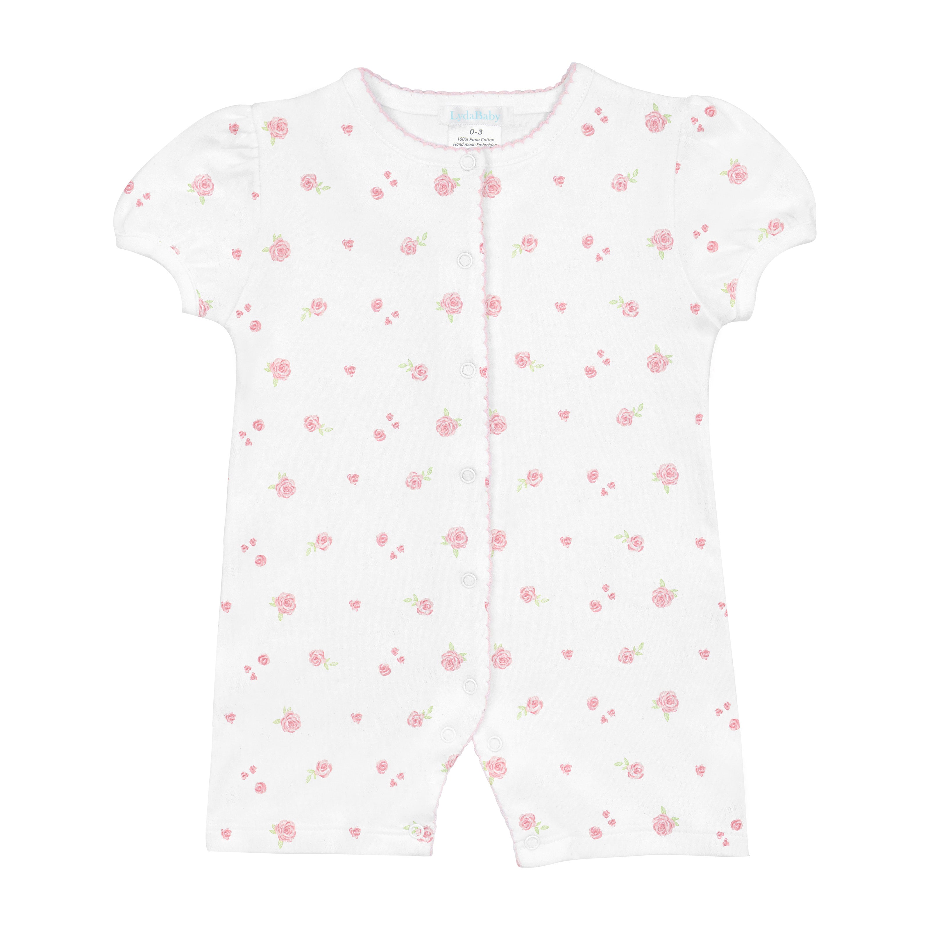 Romantic Roses Printed Romper | Baby Girl