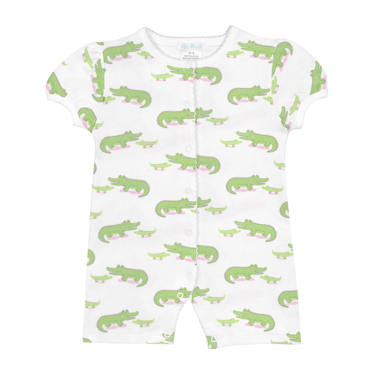 Alligator Printed Romper | Baby Girl