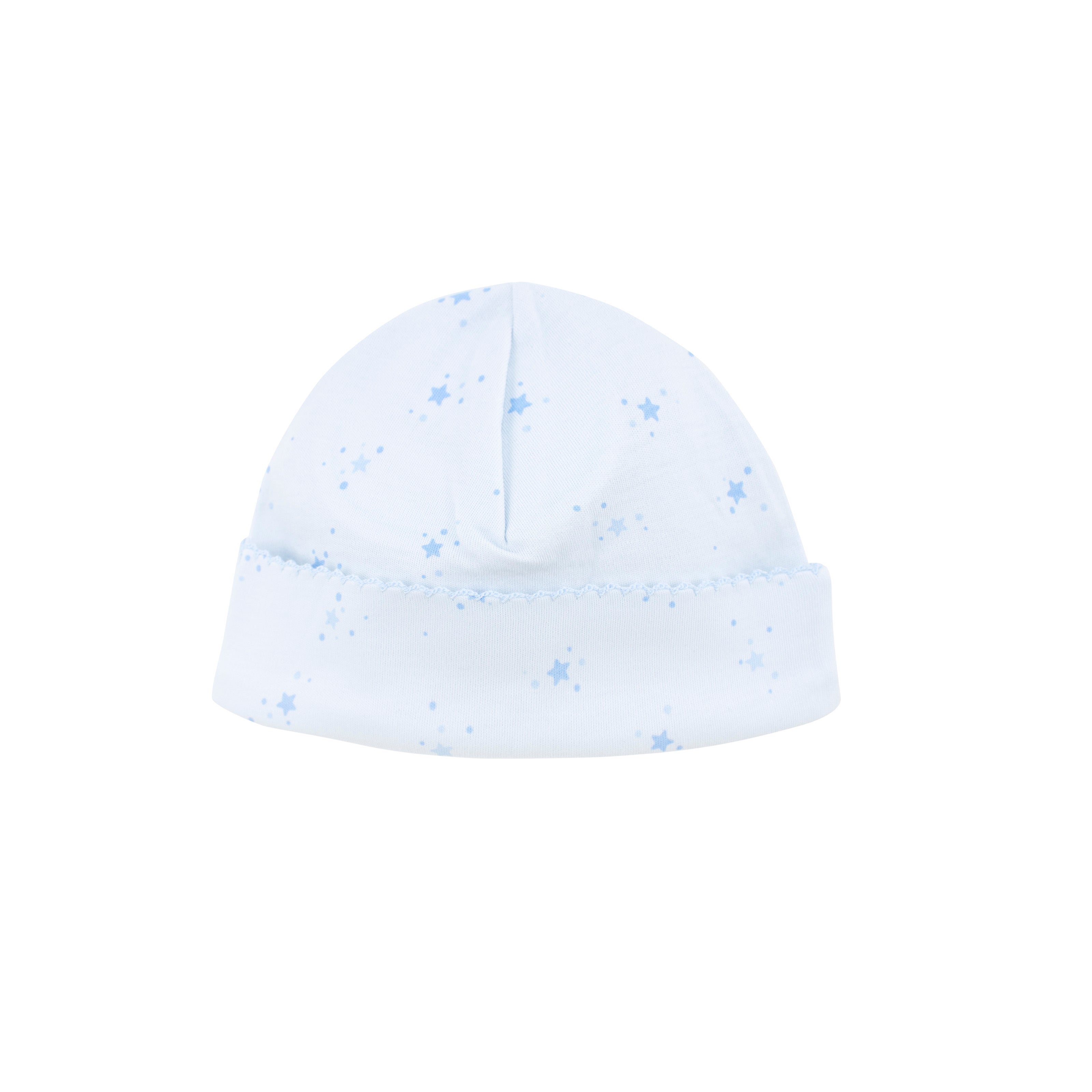 Lightblue Bubble Stars Printed Hat | Baby Boy