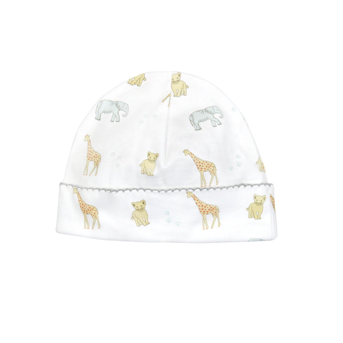 Safari Animals Printed Hat | Baby Unisex