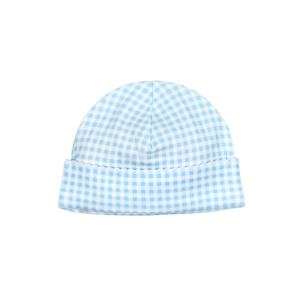 Light Blue Vichy Printed Hat | Baby Boy