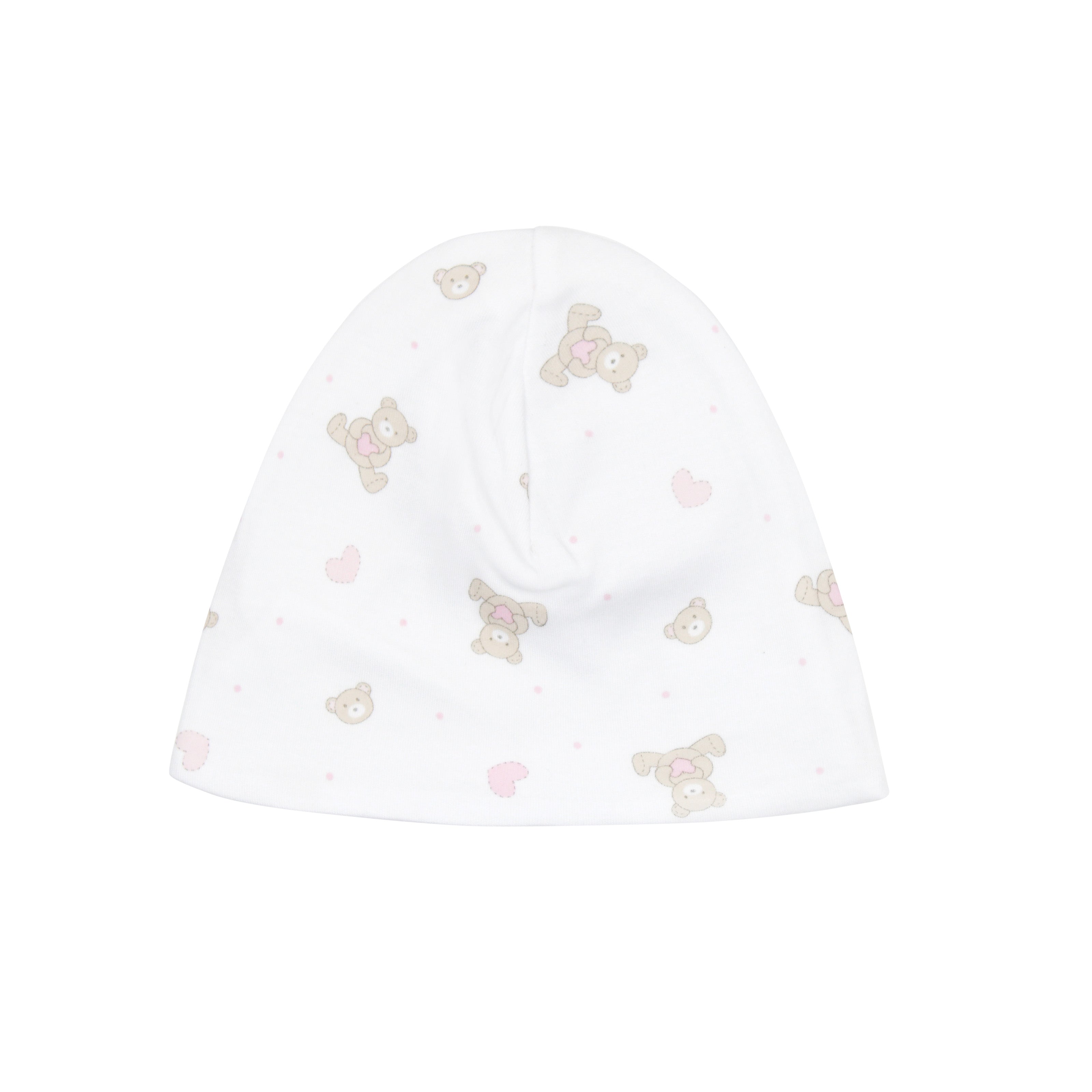 Love Teddy Printed Beanie | Baby Girl