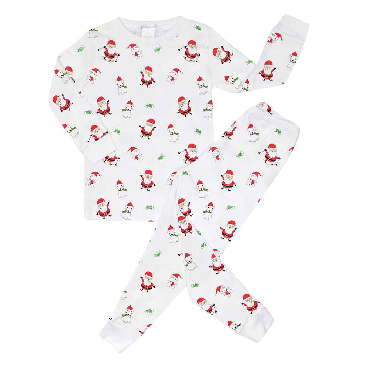 Pima Cotton Christmas Printed Pajamas | Unisex