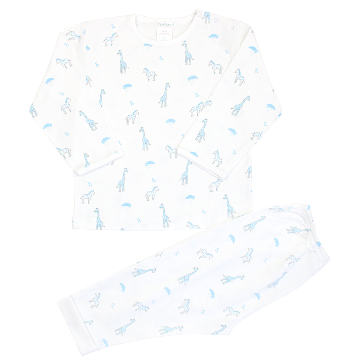 Safari Lightblue printed Pajama | Boy