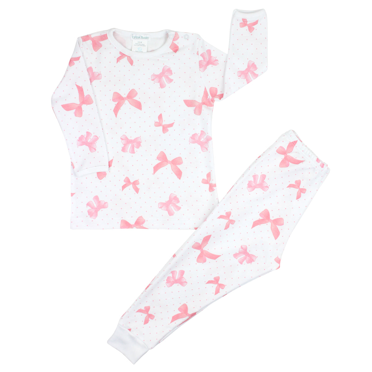 Cute Bows Printed Pajamas  | Girl