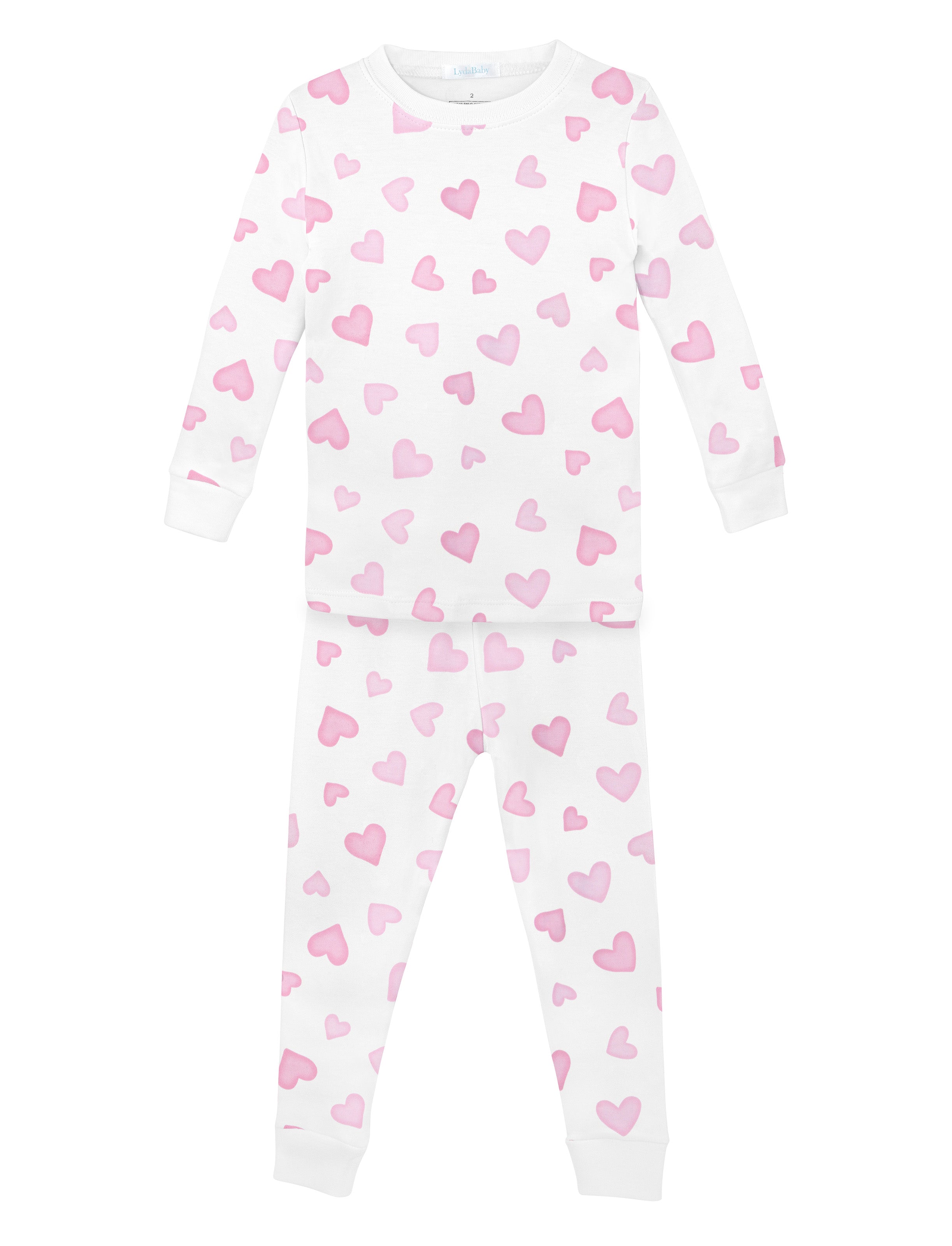 Bright Hearts Printed Pajama | Girl