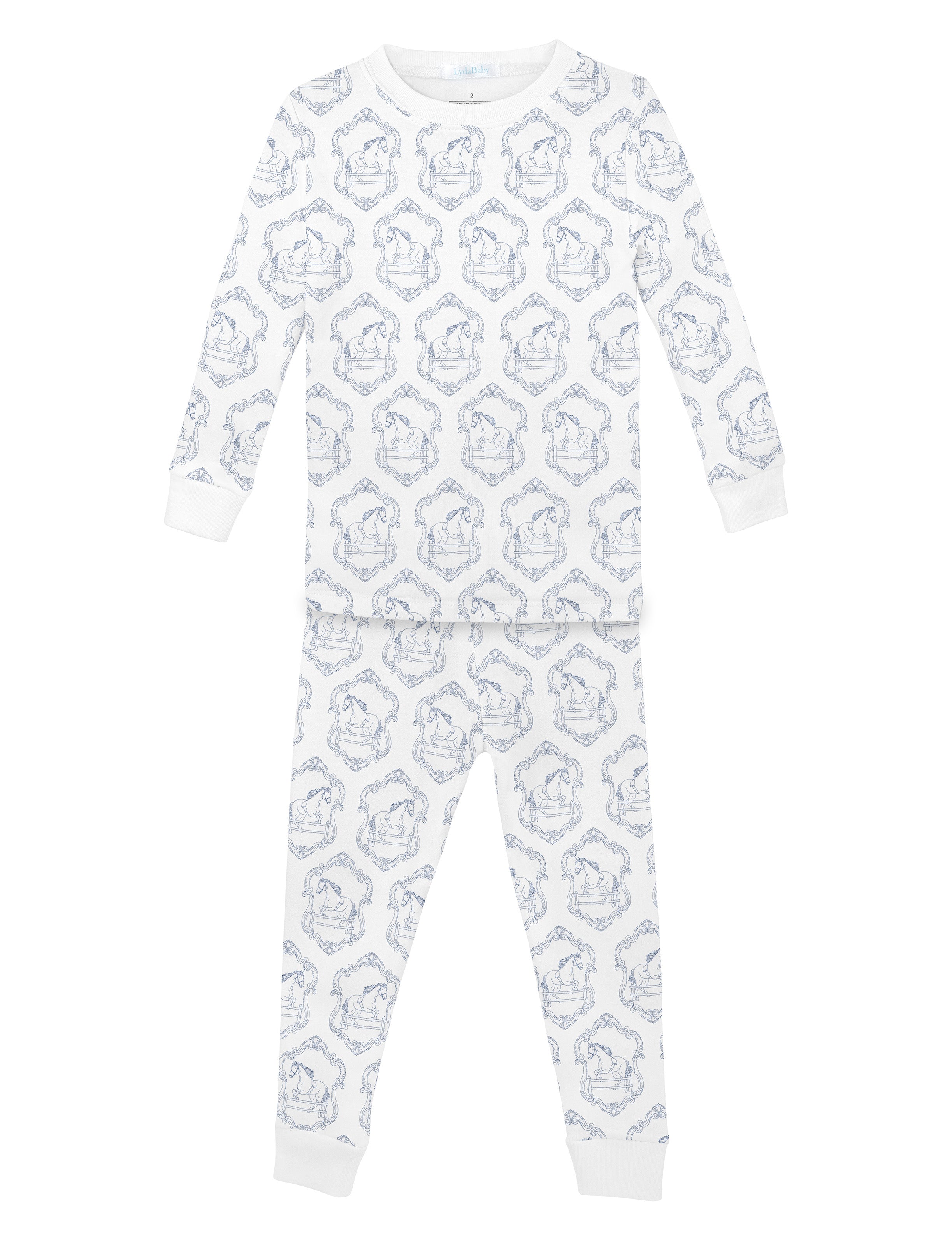 Horses Toile de Jouy Printed Pajama | Boy