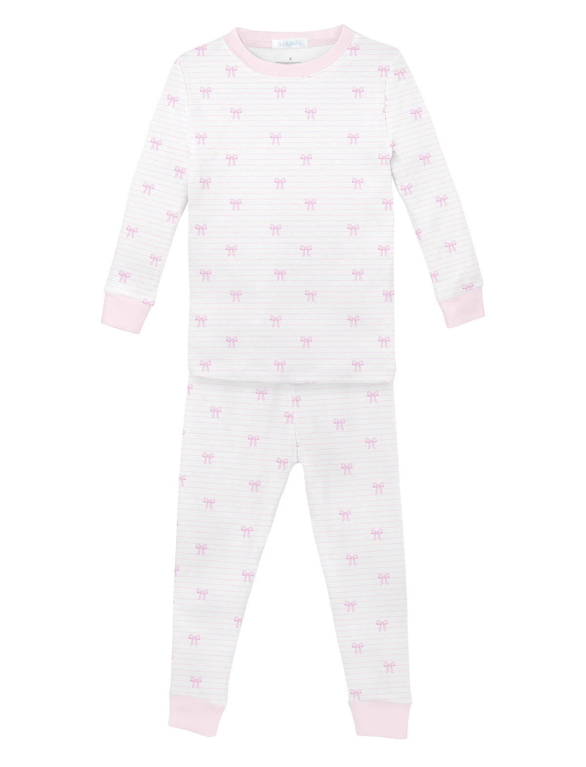 Bows and Stripes Printed Pajama | Girl