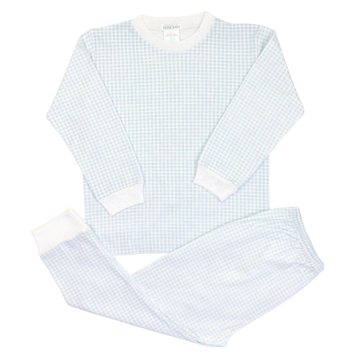 Light Blue Vichy Printed Pajama | Boy
