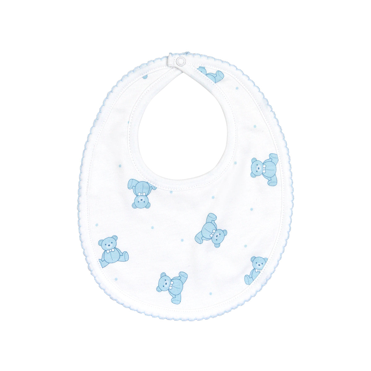 Teddy Bear Printed Bib | Baby Boy