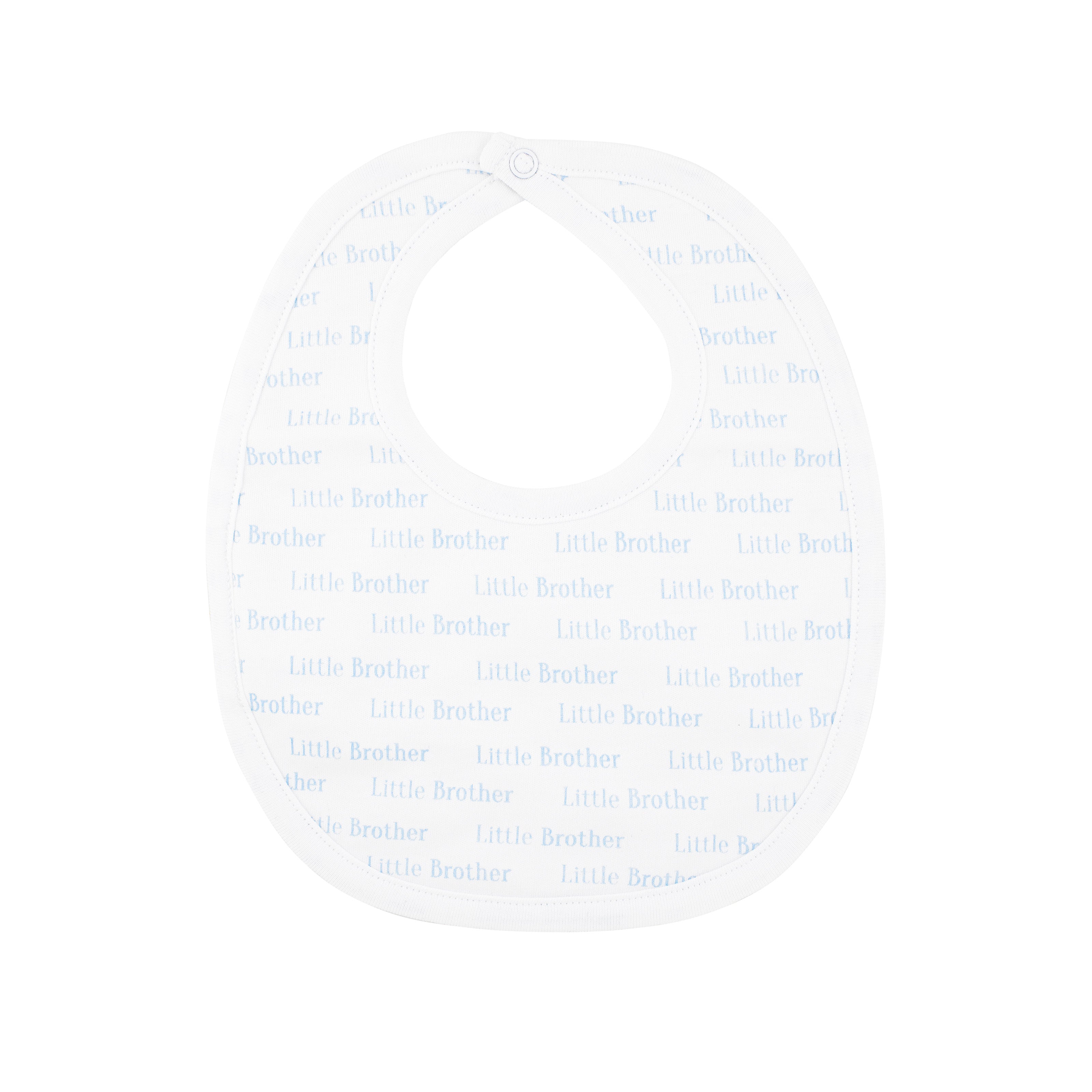 Little Brother Printed Bib | Baby Boy