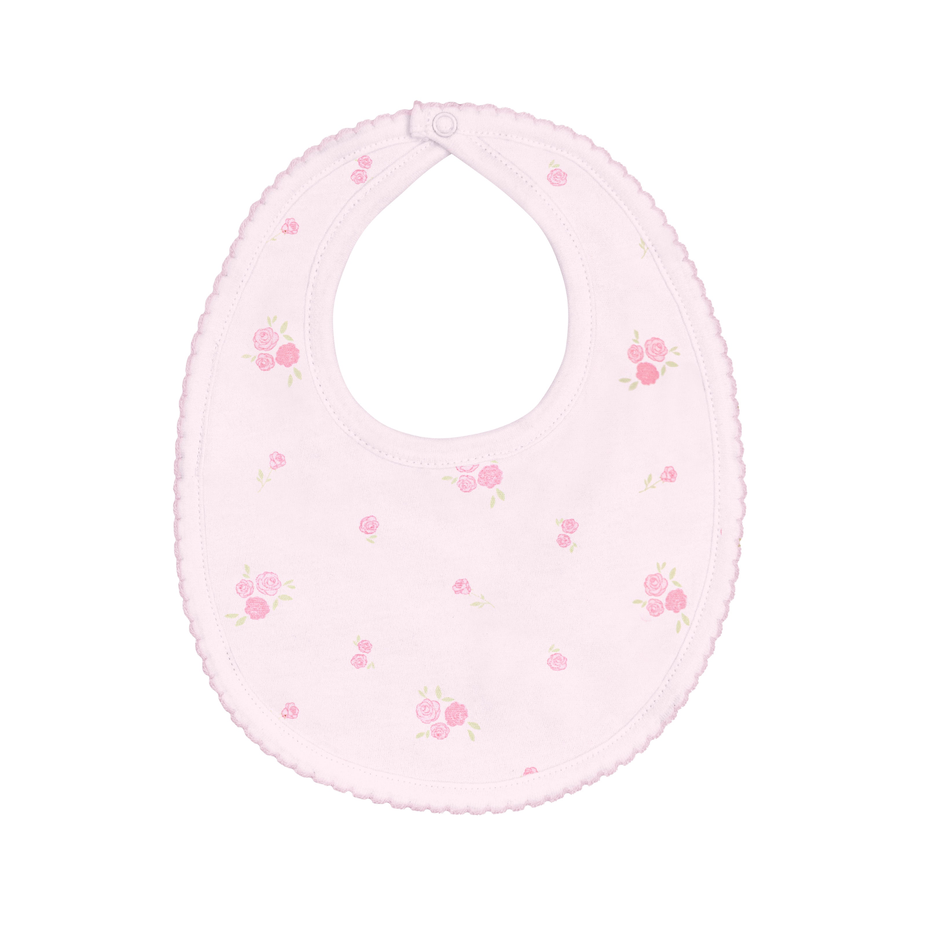 Rose Floral Printed Bib | Baby Girl