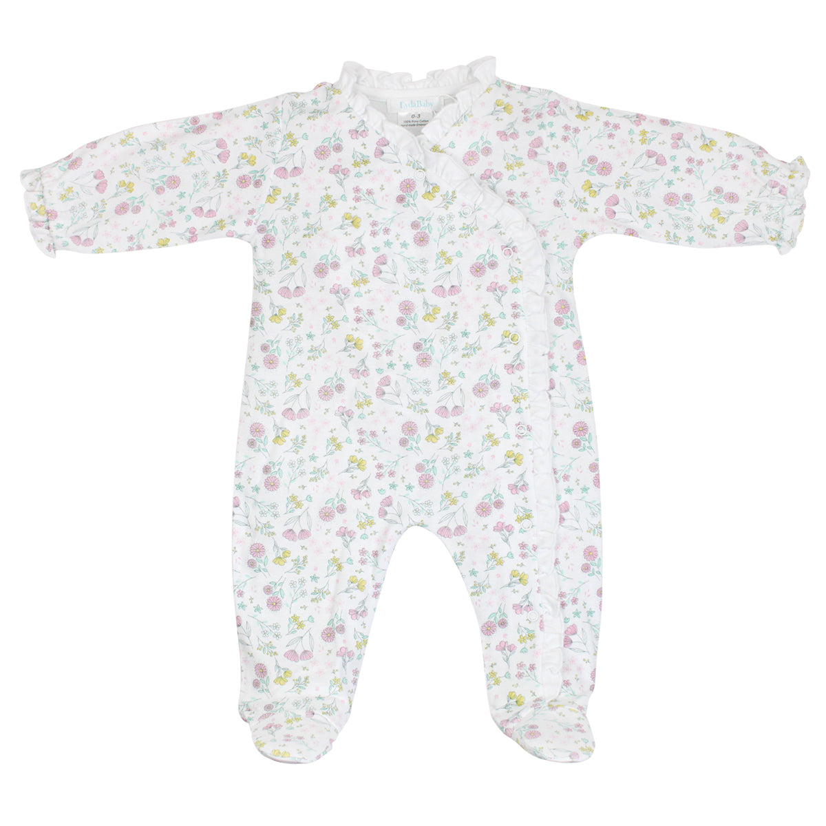 Spring Blossoms Printed Footie | Baby Girl