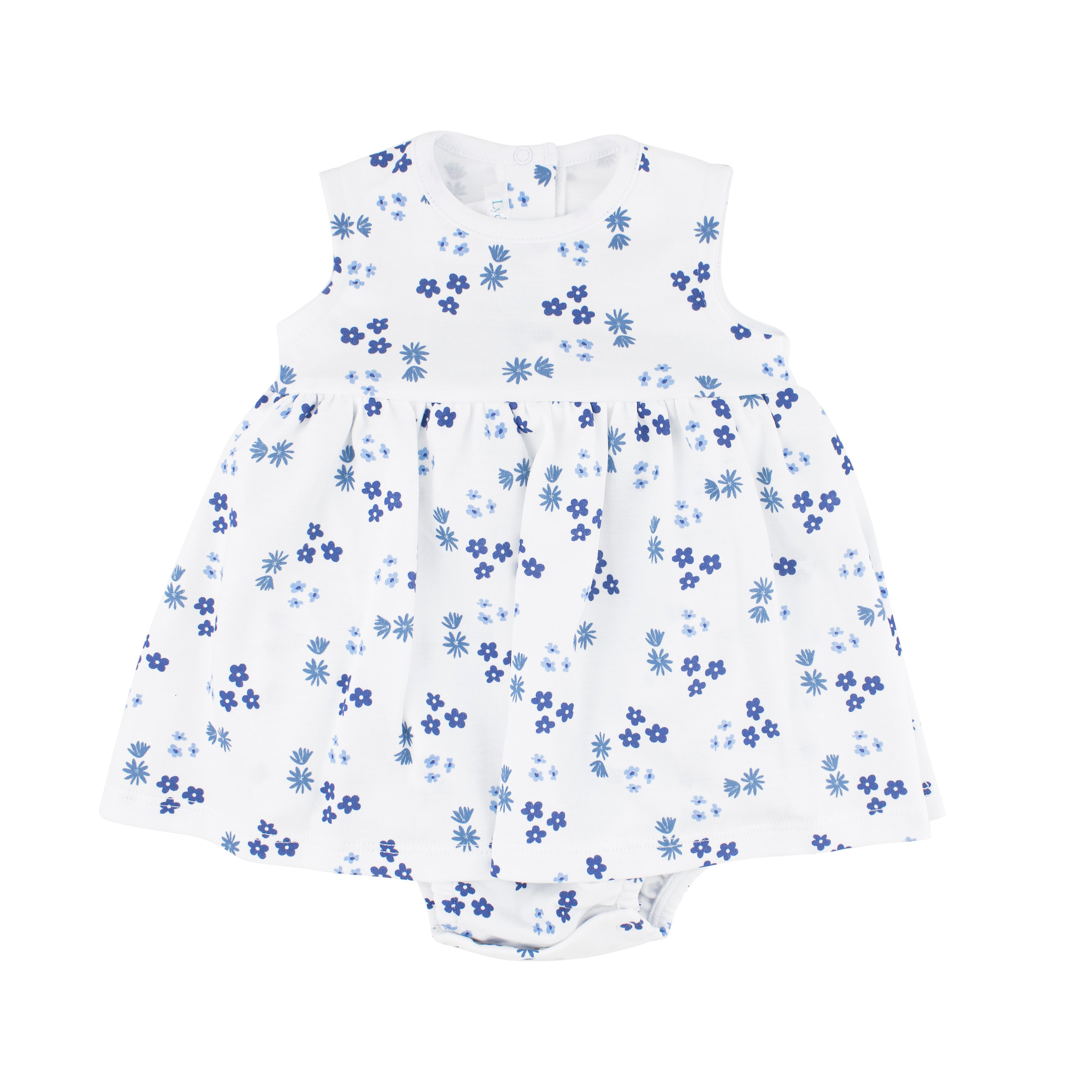 Blue Summer Printed Dress | Baby Girl