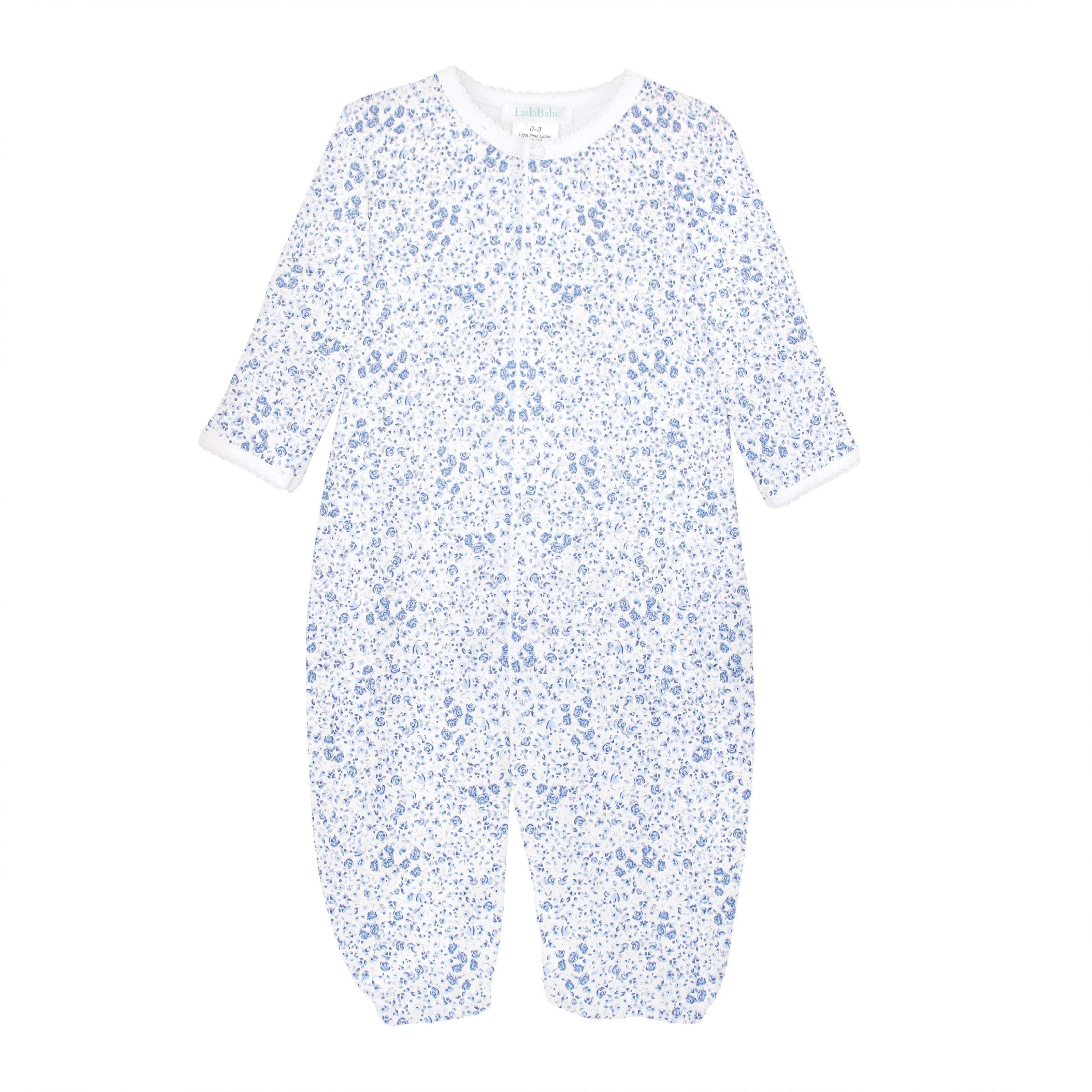 Blue Roses Printed Converter | Baby Girl