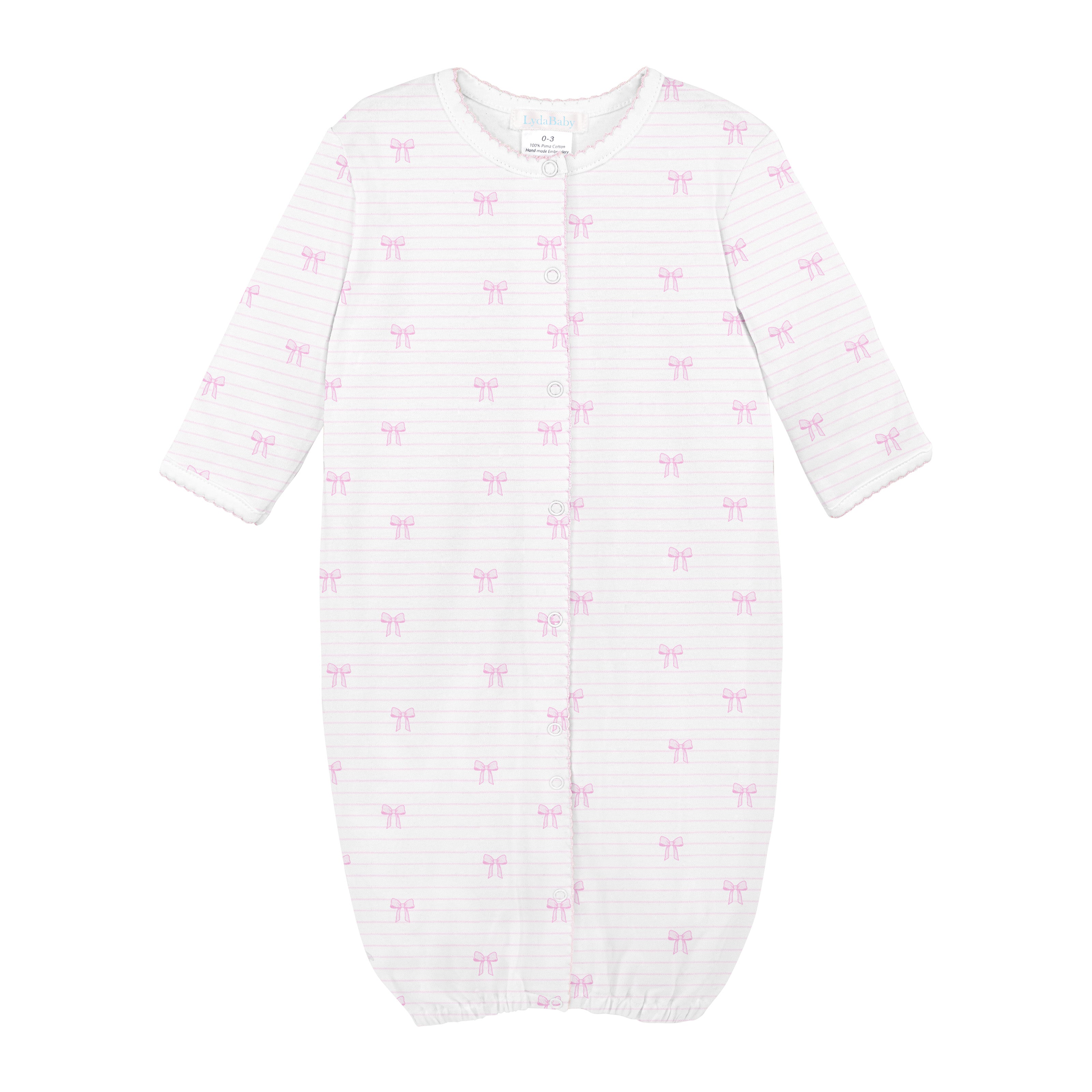 Bows and Stripes Printed Converter | Baby Girl