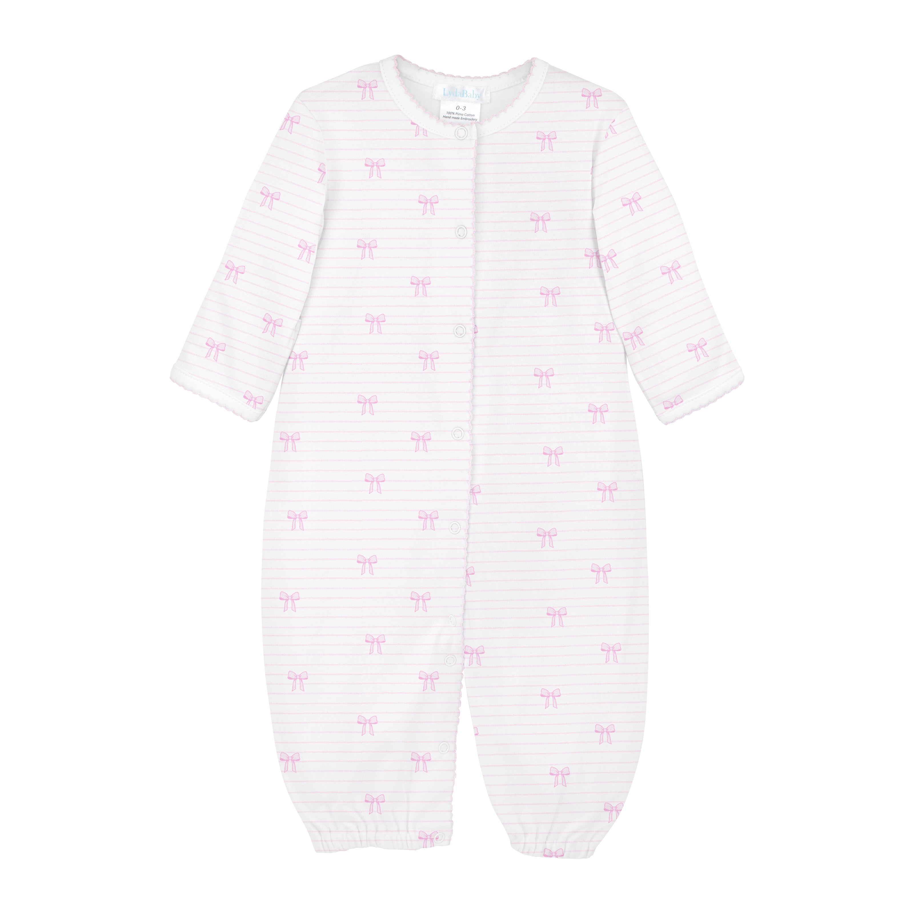 Bows and Stripes Printed Converter | Baby Girl