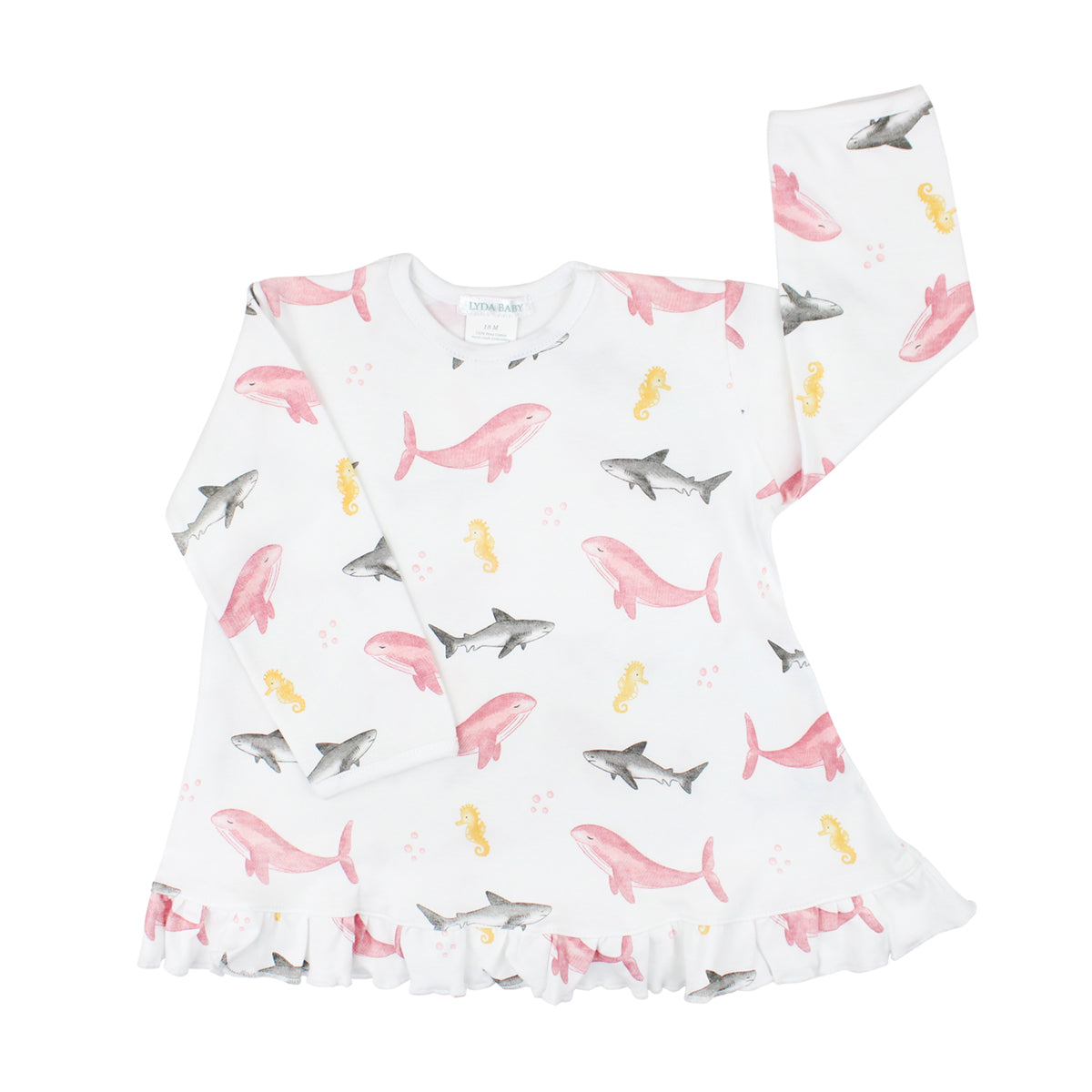 Sea Animals Printed Dress | Baby Girl