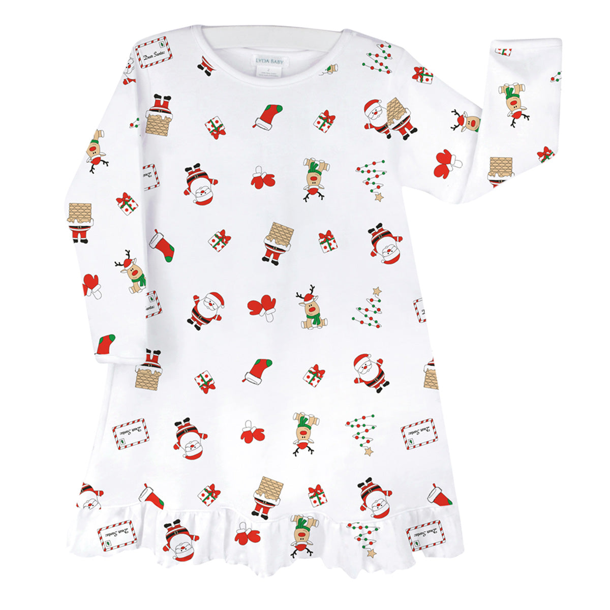 Dear Santa Dress Pajamas | Kids Girl