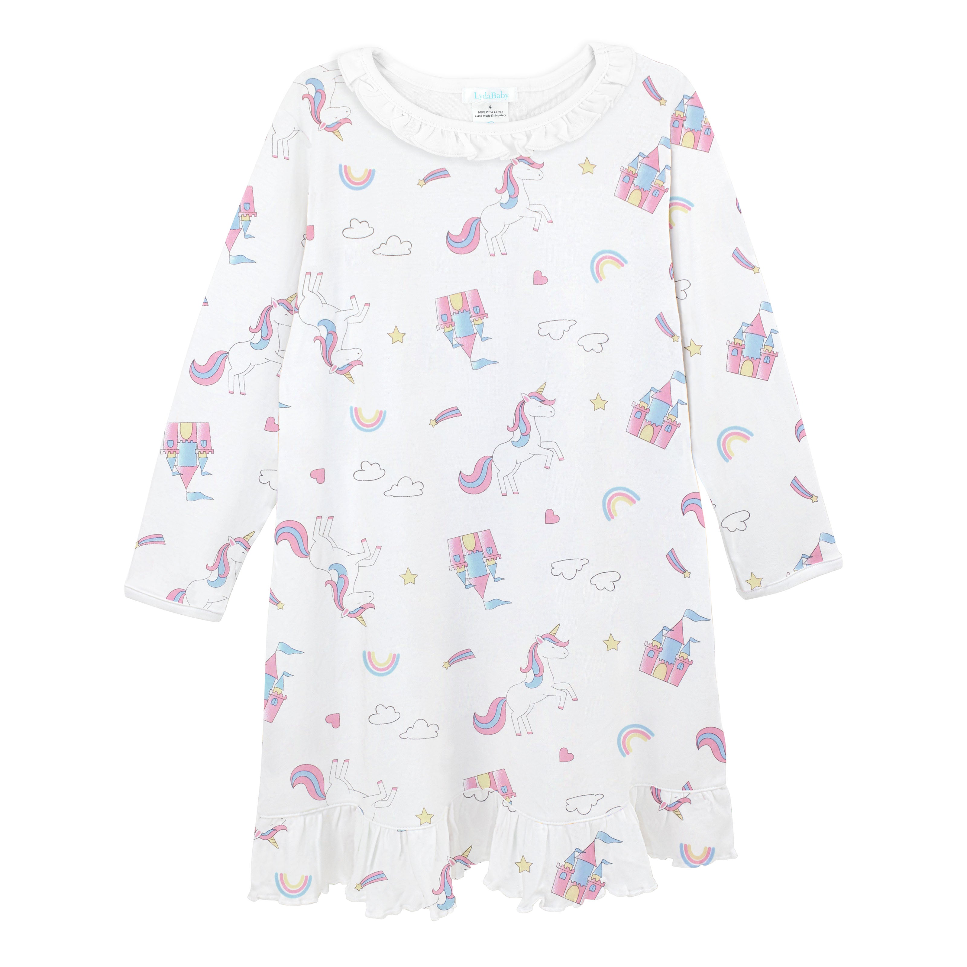 Unicorns and Rainbows Printed Dress | Girl
