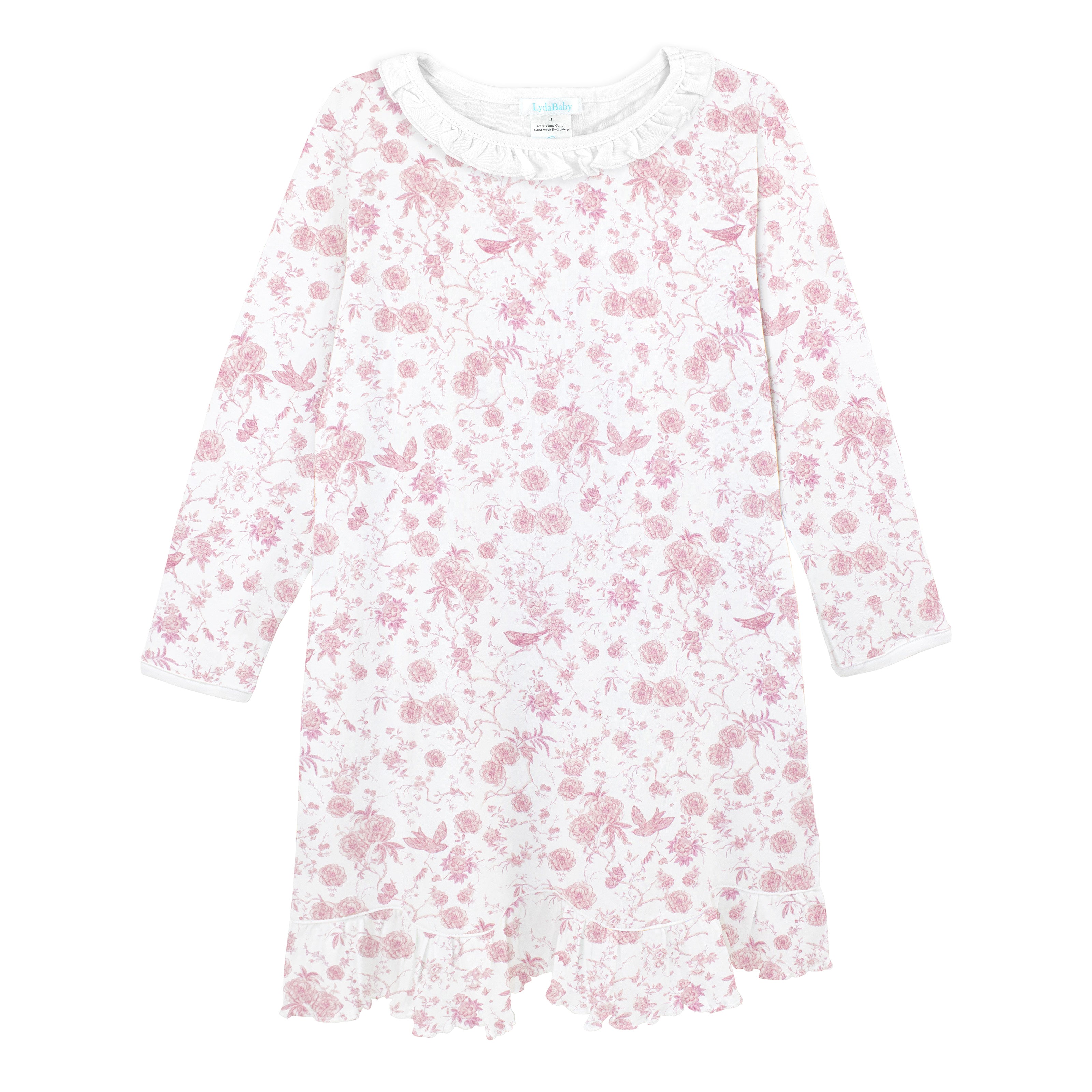 Autumn Garden Pink Printed Dress | Girl