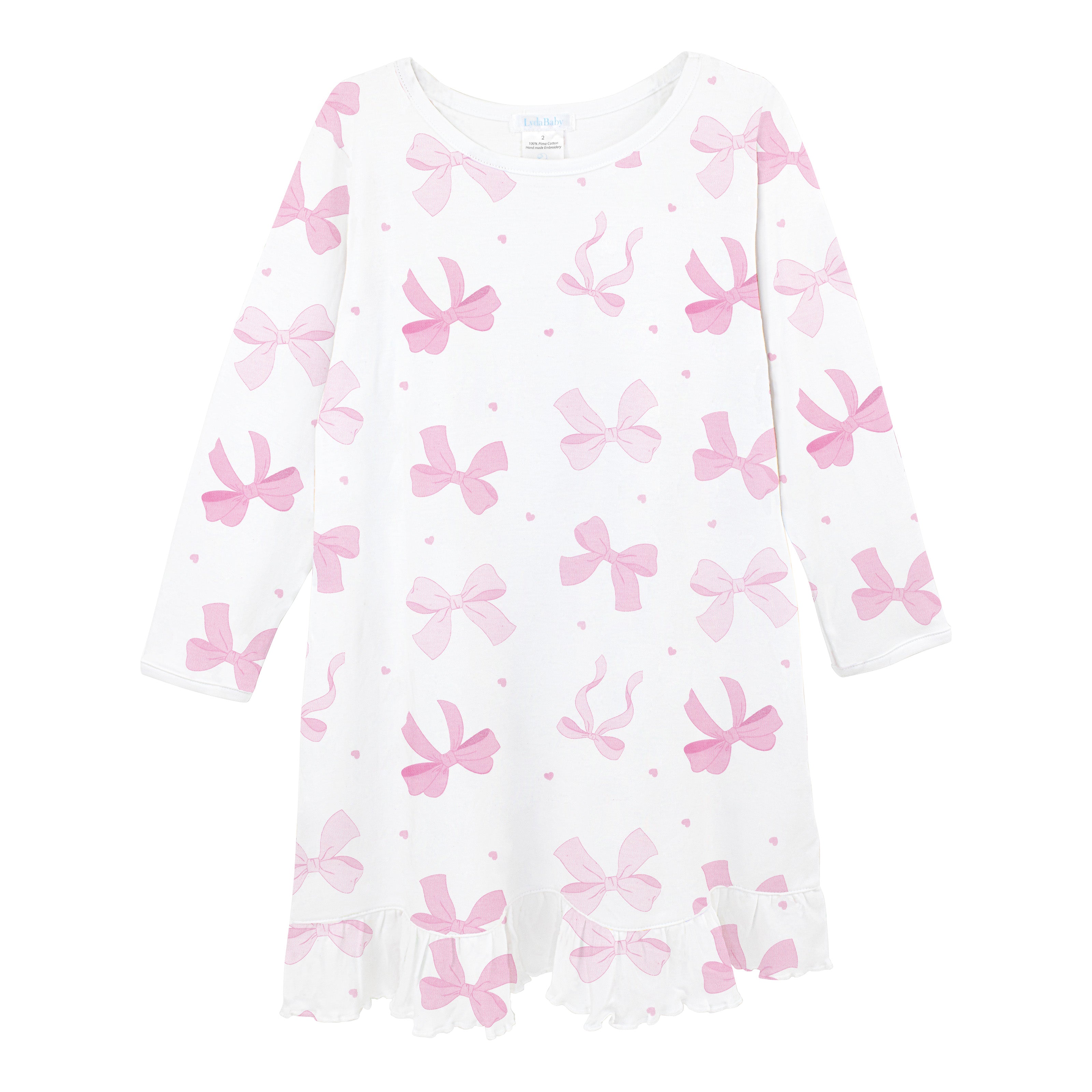 Lovely Bows Printed Dress | Girl