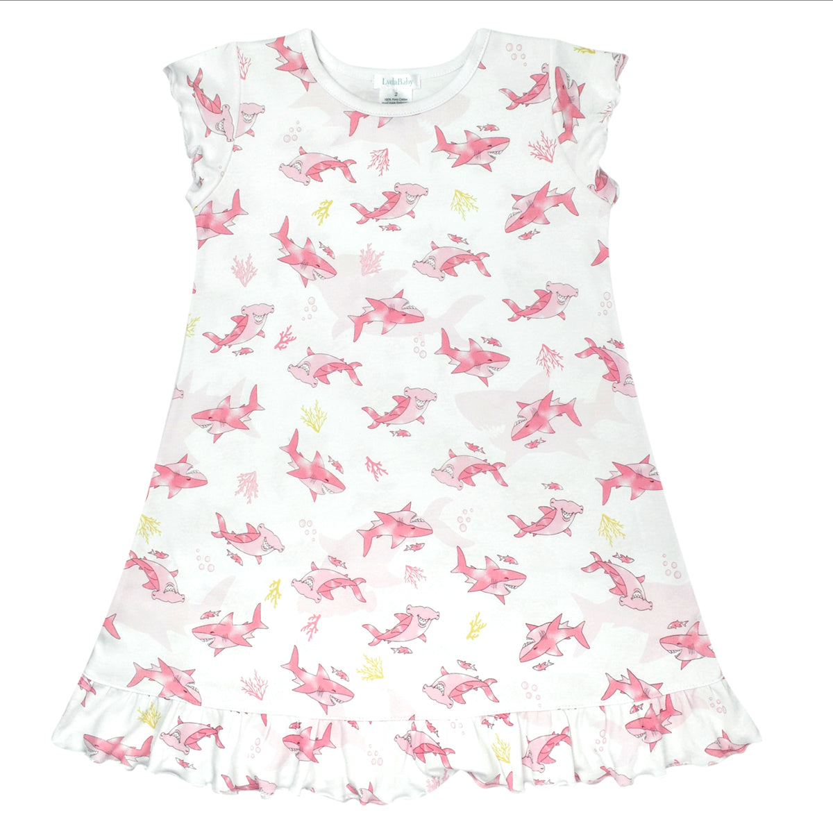 Shark Printed Dress | Girl