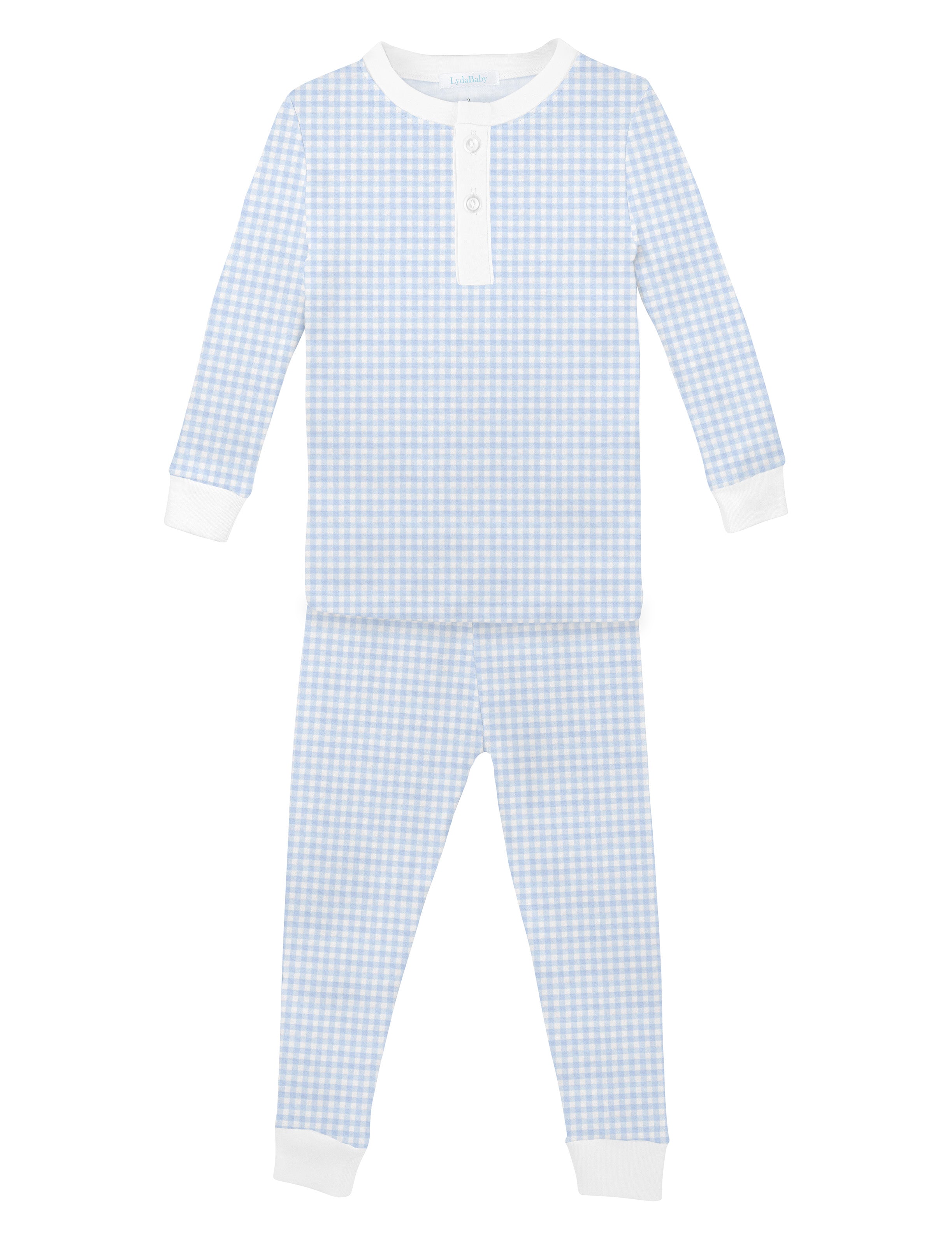 Ligth Blue Gingham Printed Pajama | Boy