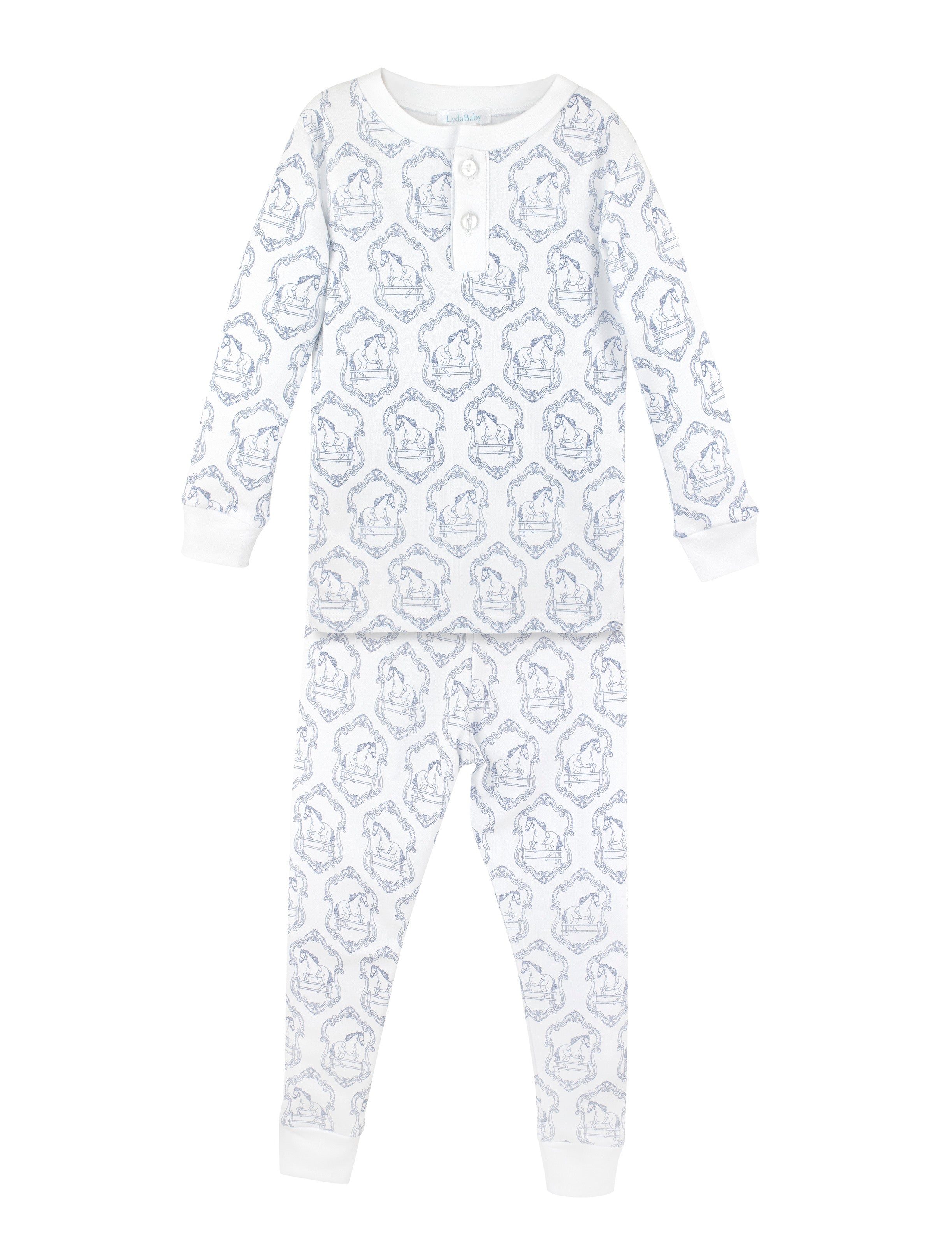 Horses Toile de Jouy Printed Pajama | Boy