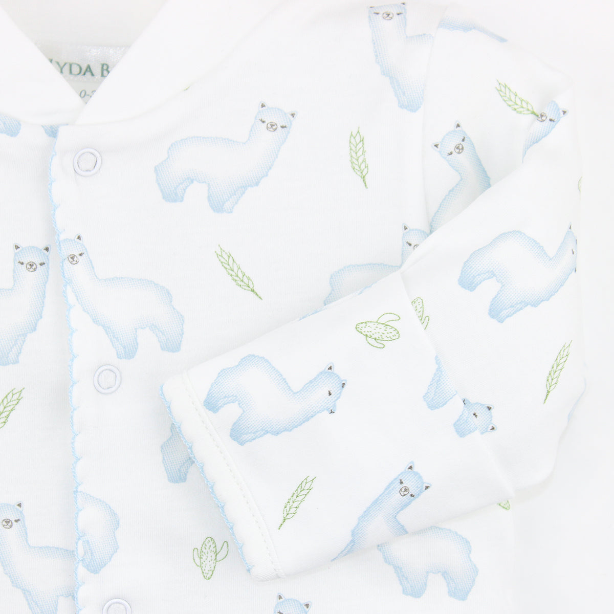 Peaceful Llama Printed Footie | Baby Boy