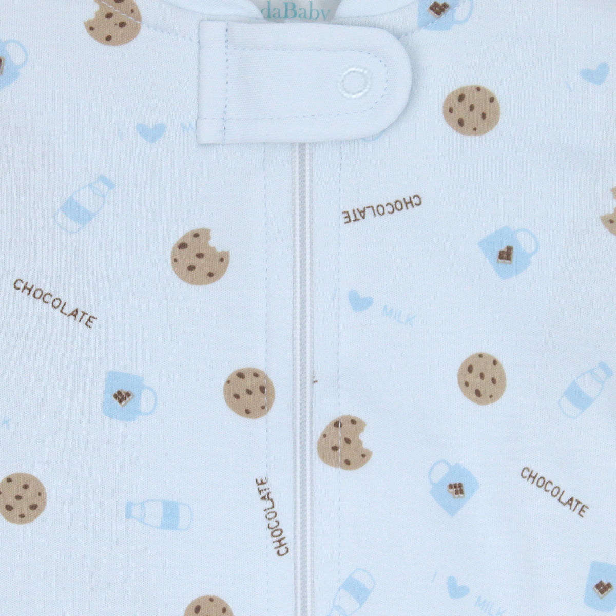 Cookies Printed Zipper Footie | Baby Boy