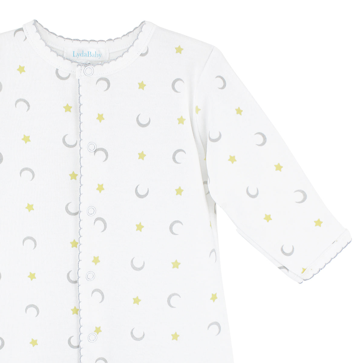 Moon and Stars Printed Footie | Baby Unisex