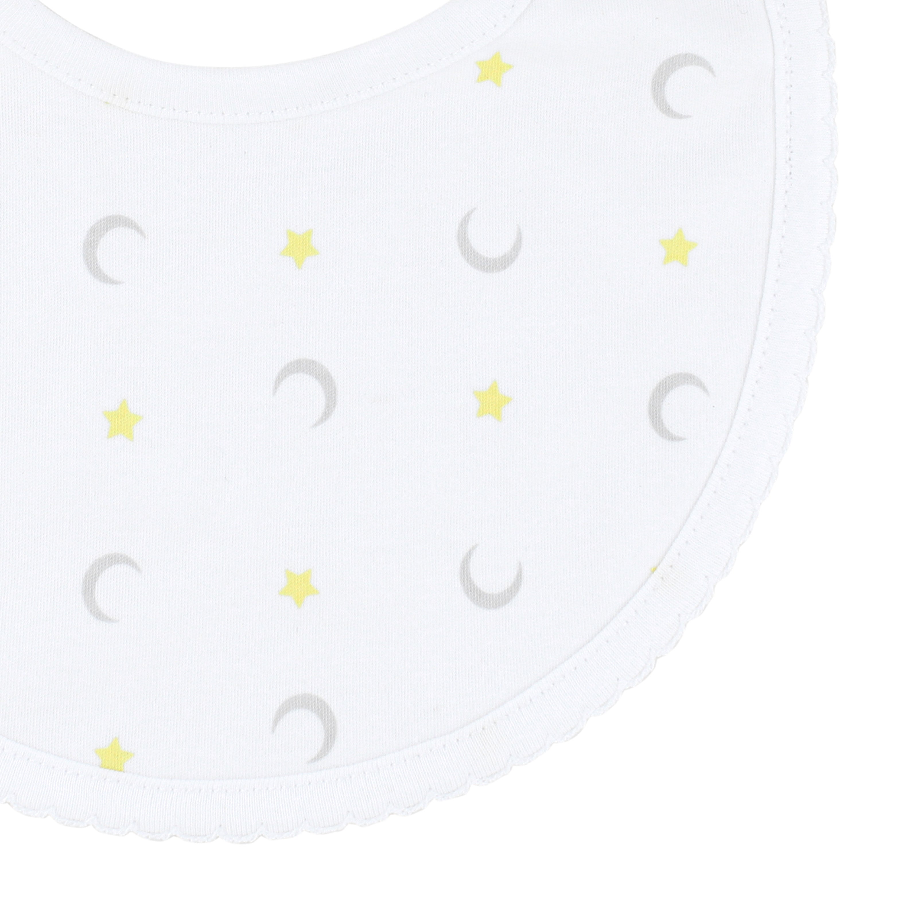 Moon and Stars Printed Bib | Baby Unisex