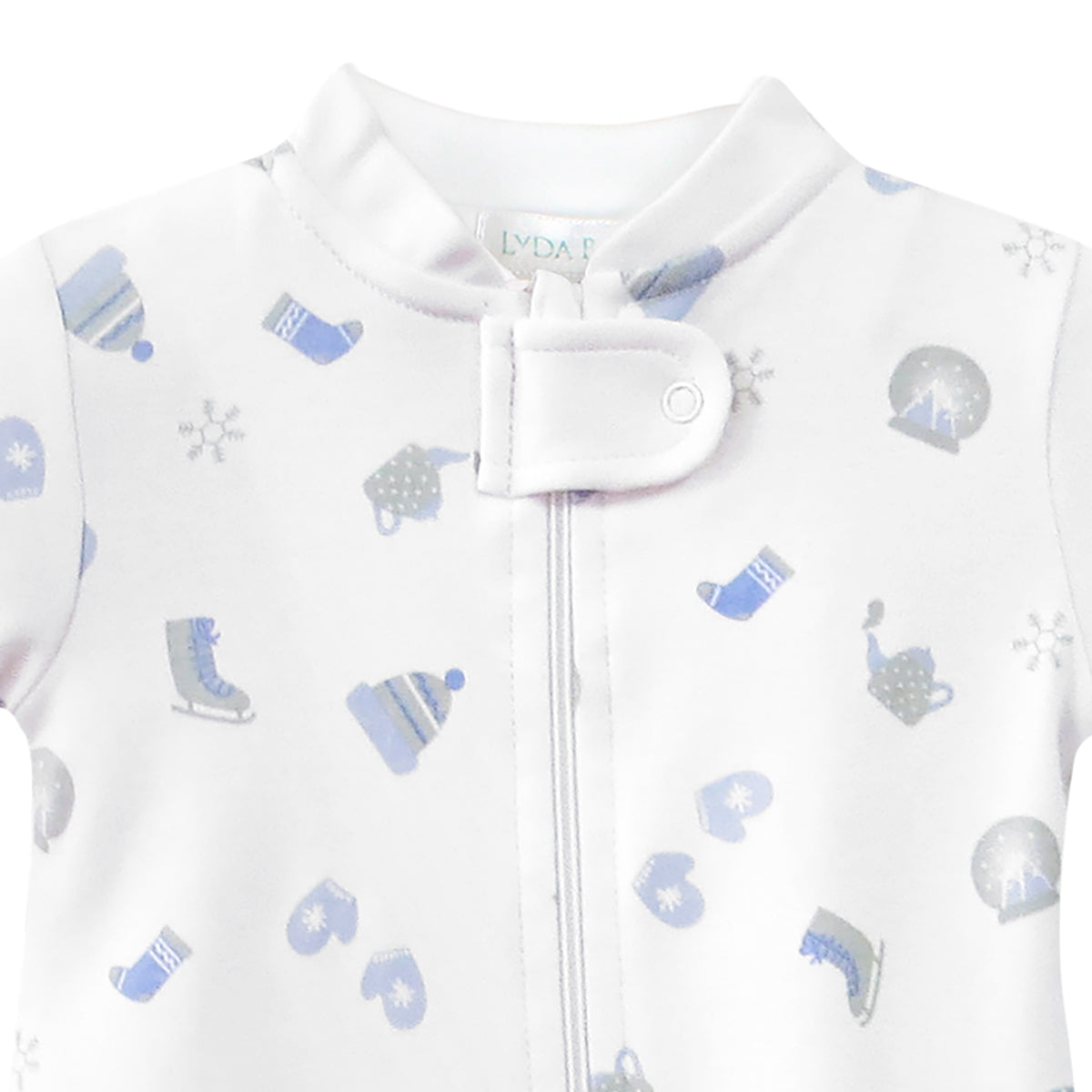 Winter Thing Printed Zipper Footie | Baby Boy