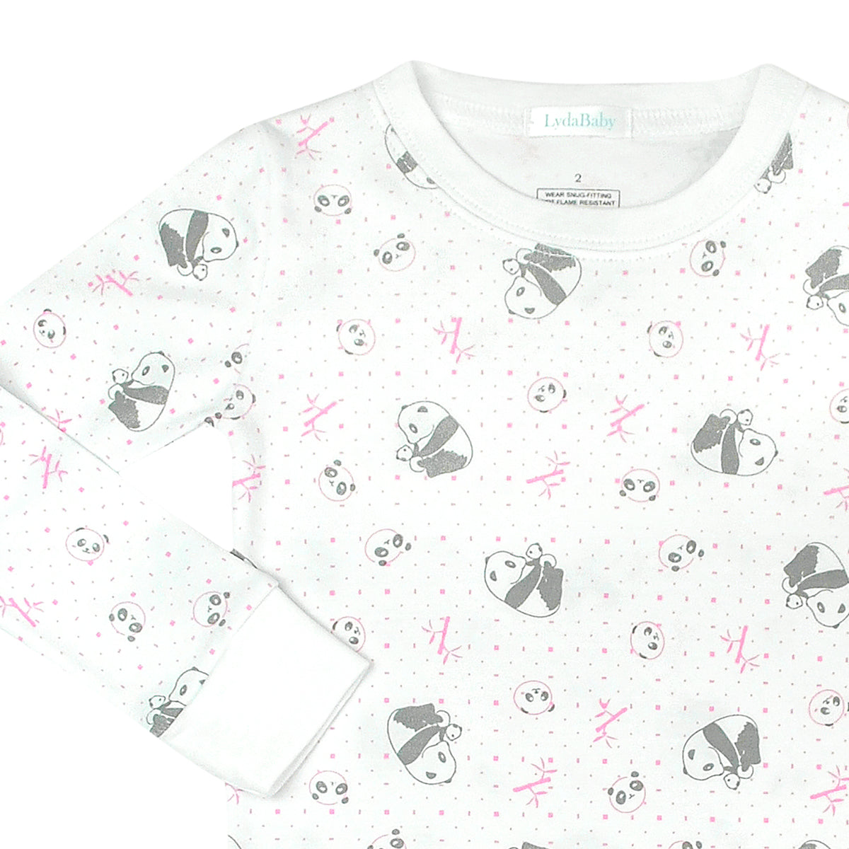 Pandas Love Printed Pajama | Girl
