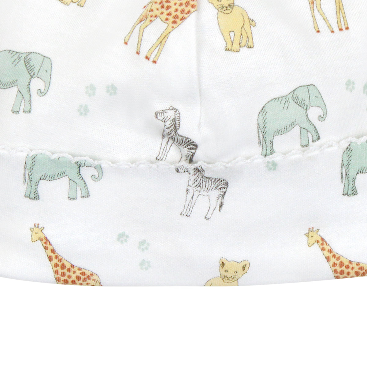 Safari Animals Printed Hat | Baby Unisex