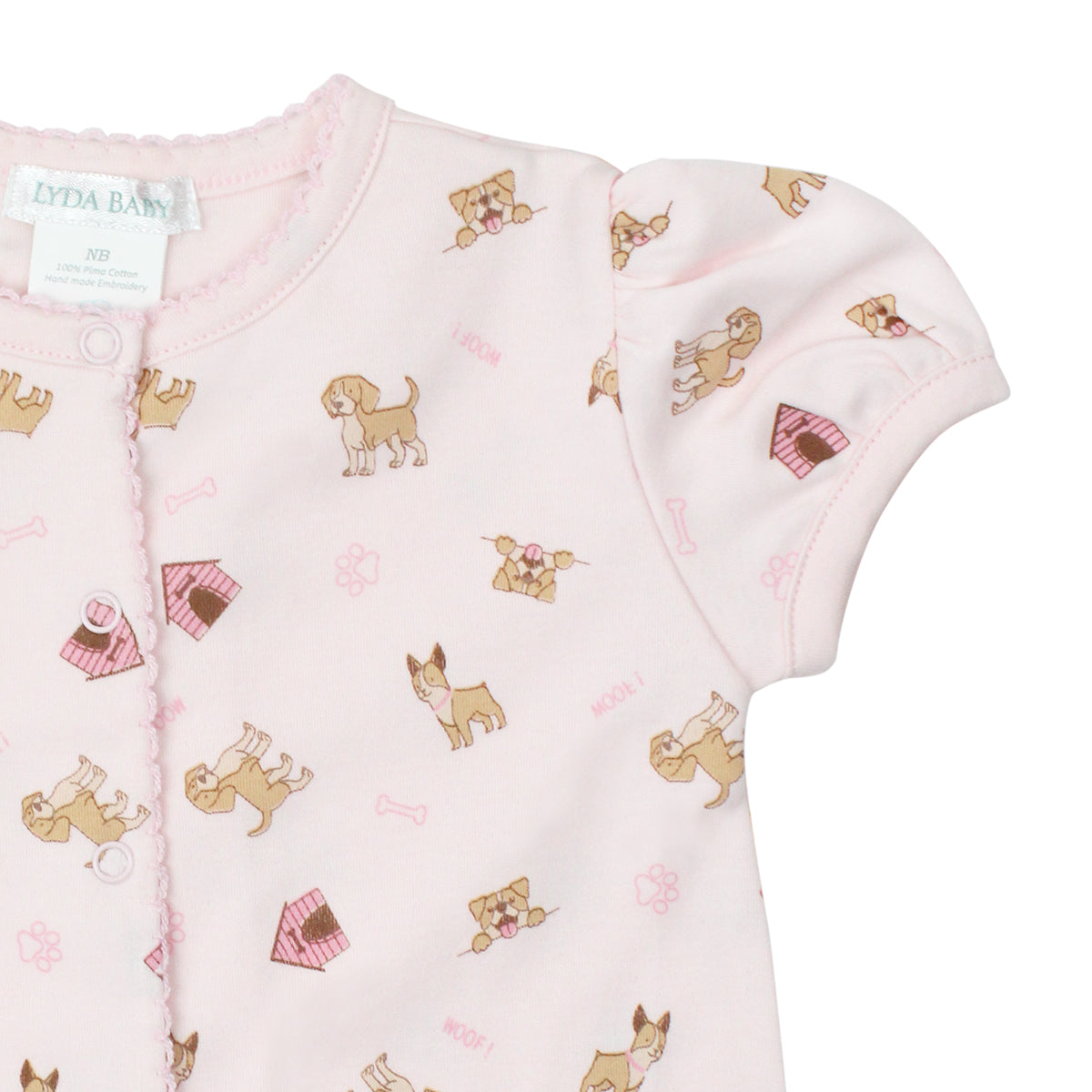 Cute Puppies Printed Romper | Baby Girl