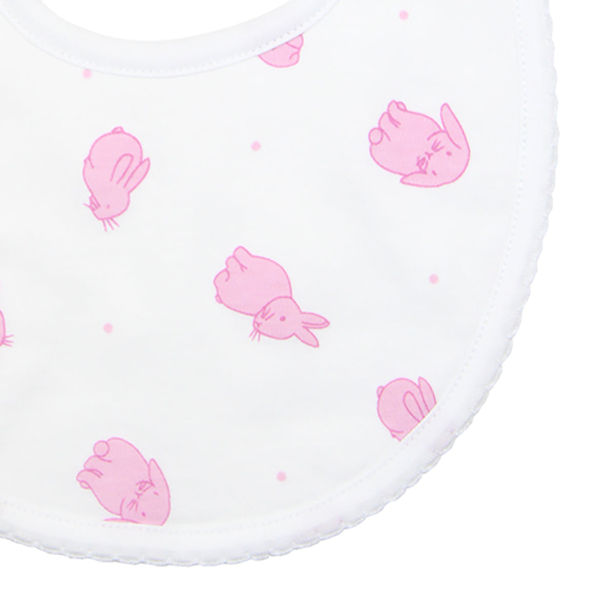 Sweet Bunny Printed Bib | Baby Girl