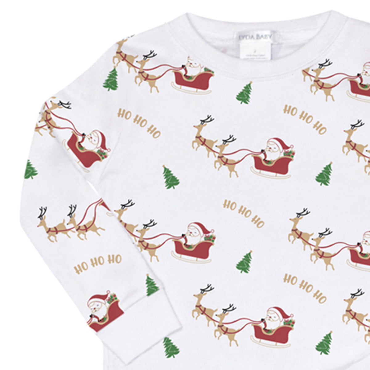 Santa And Deers Printed Pajamas | Unisex