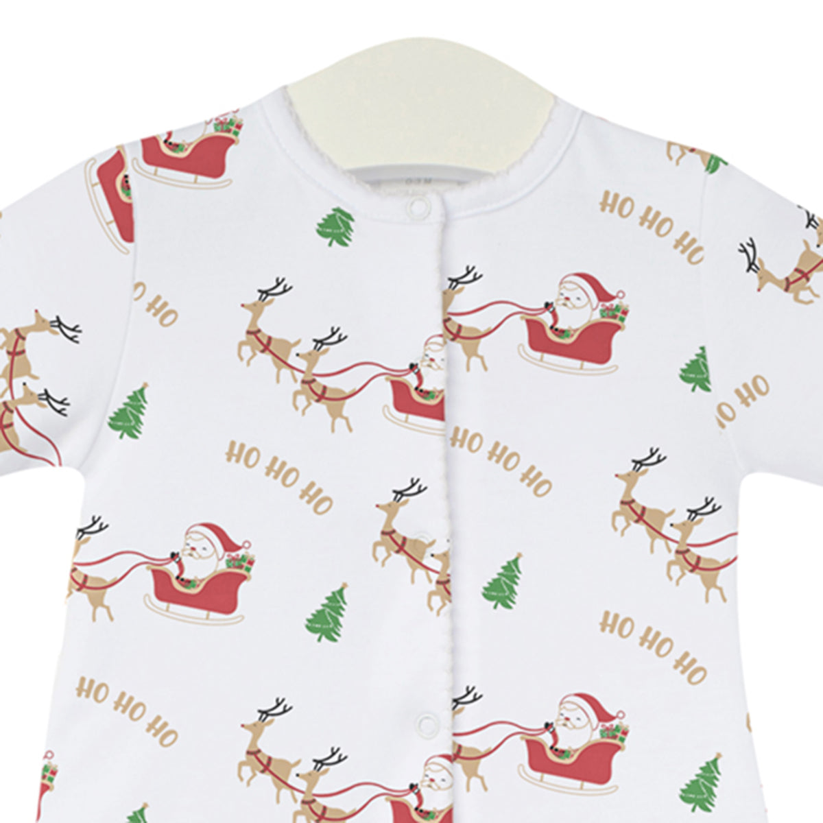 Santa and Deers Printed Footie | Unisex