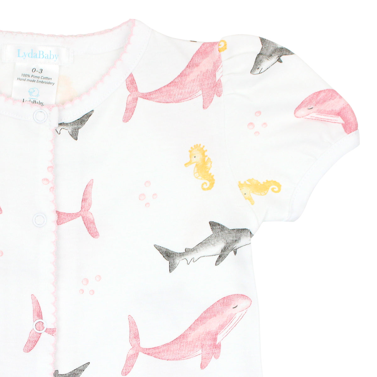 Sea Animals Printed Romper | Baby Girl