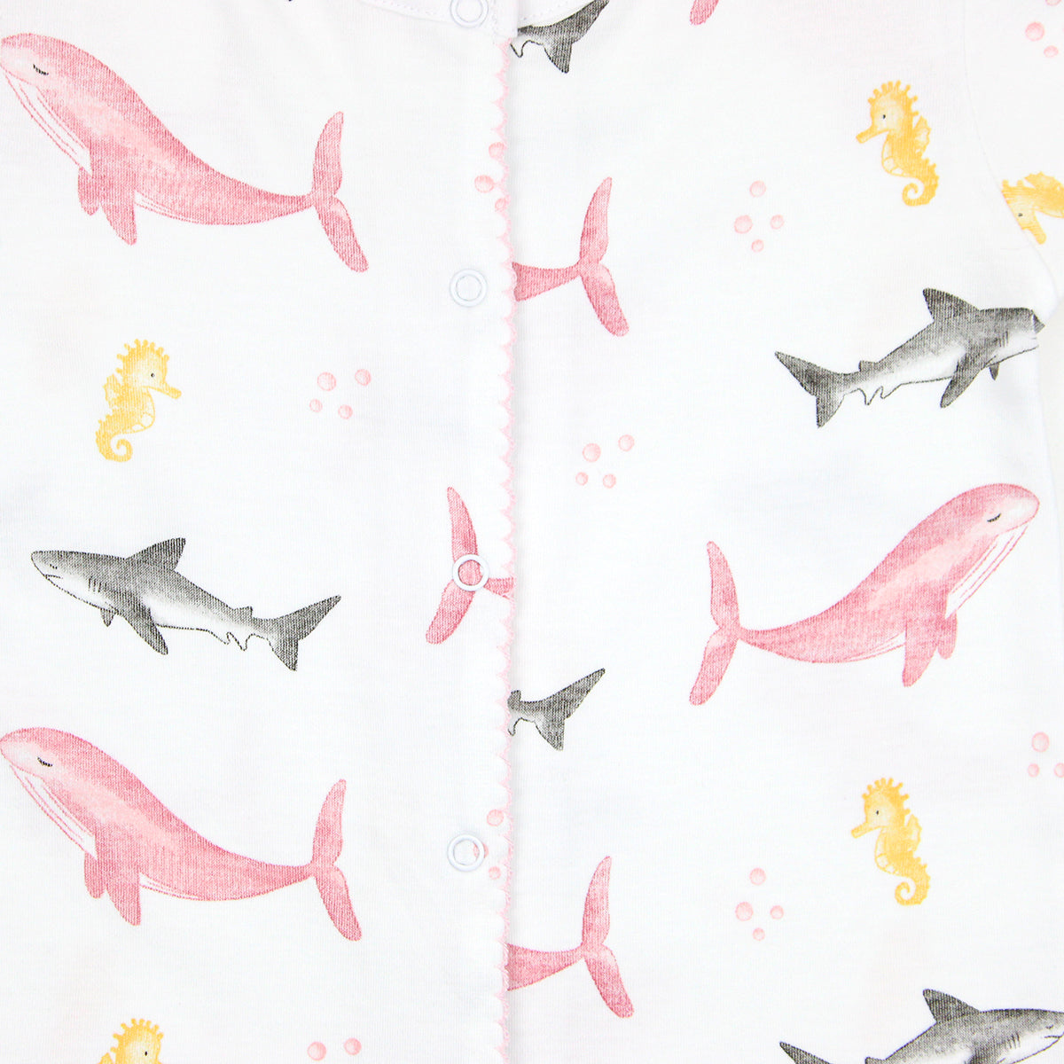 Sea Animals Printed Romper | Baby Girl