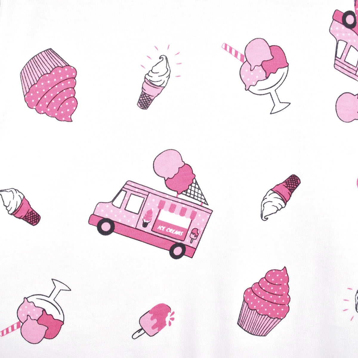 Ice Cream Truck Printed Pajama | Baby Girl