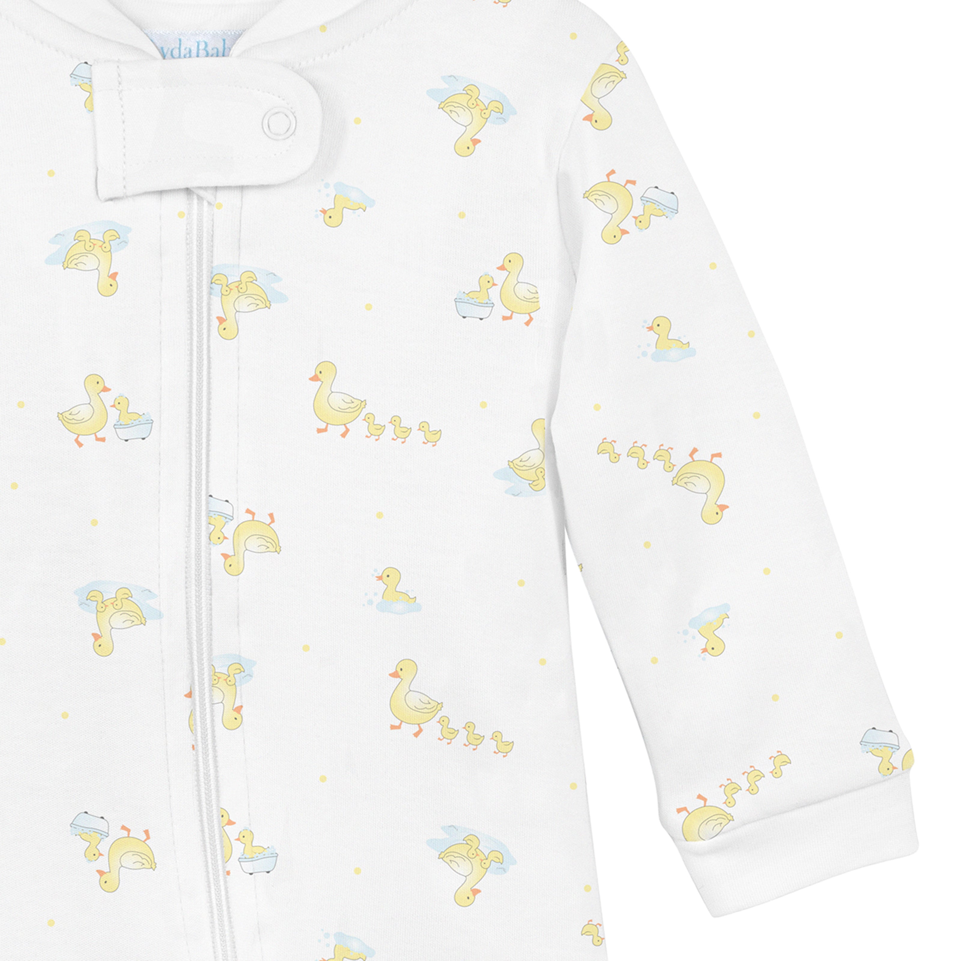 Bath Time Printed Zipper Footie | Baby Unisex
