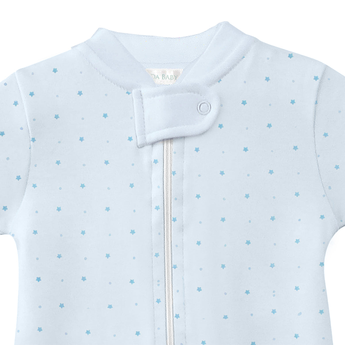 Lovely Dots Printed Zipper Footie | Baby Boy