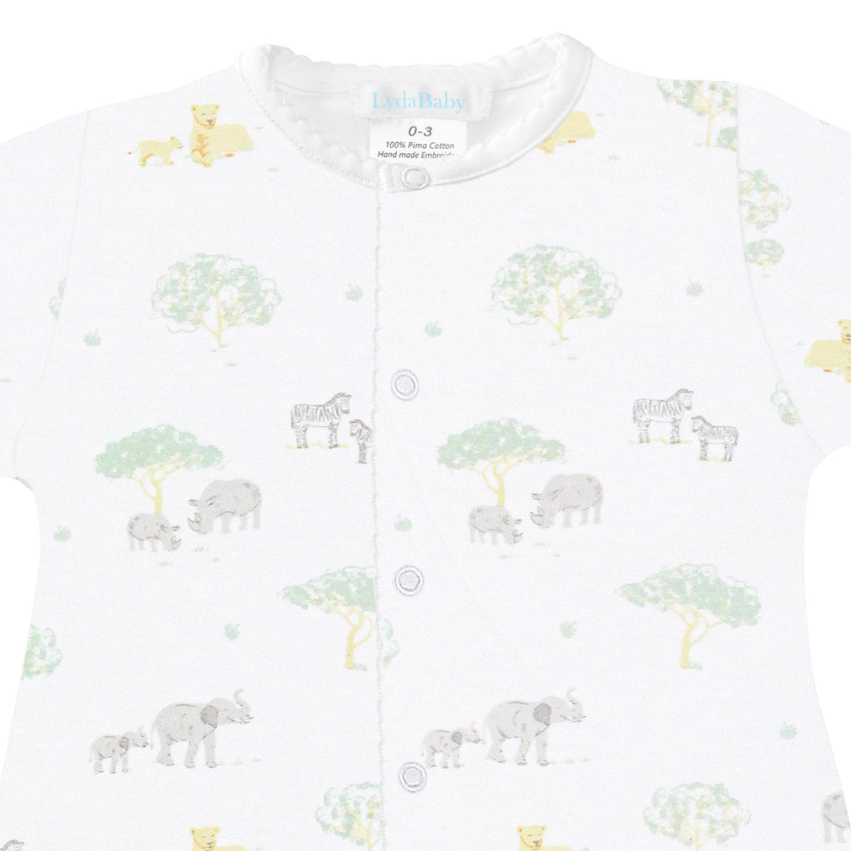 Safari Life Printed Footie | Baby Unisex