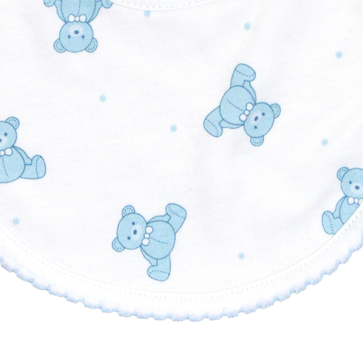 Teddy Bear Printed Bib | Baby Boy