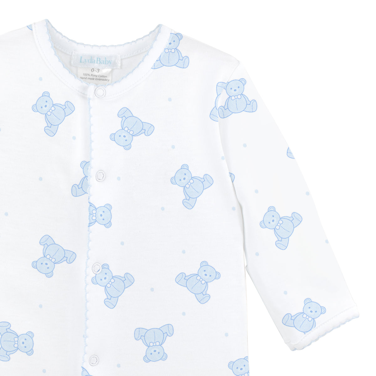 Teddy Bear Printed Footie | Baby Boy