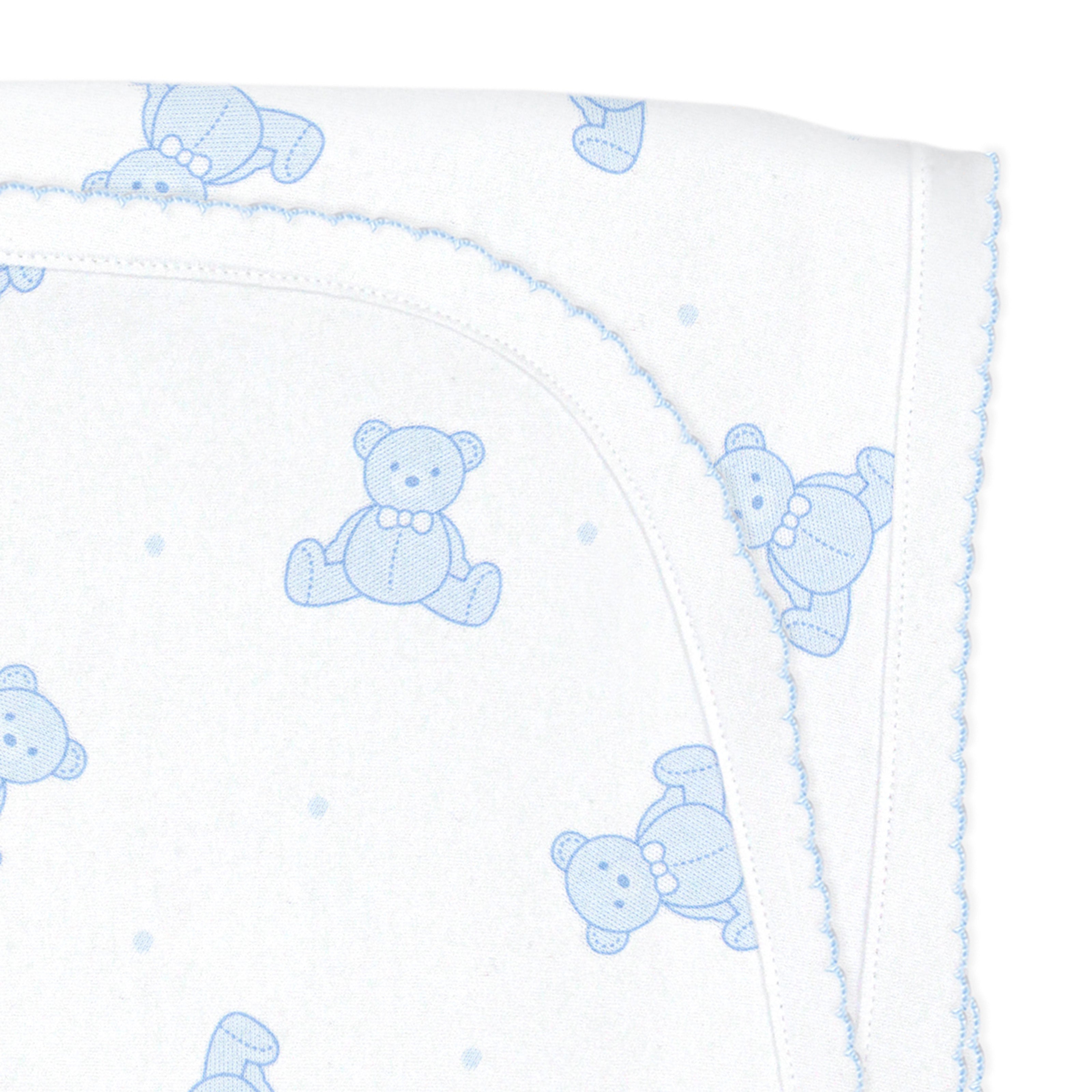Teddy Bear Printed Blanket | Baby Boy