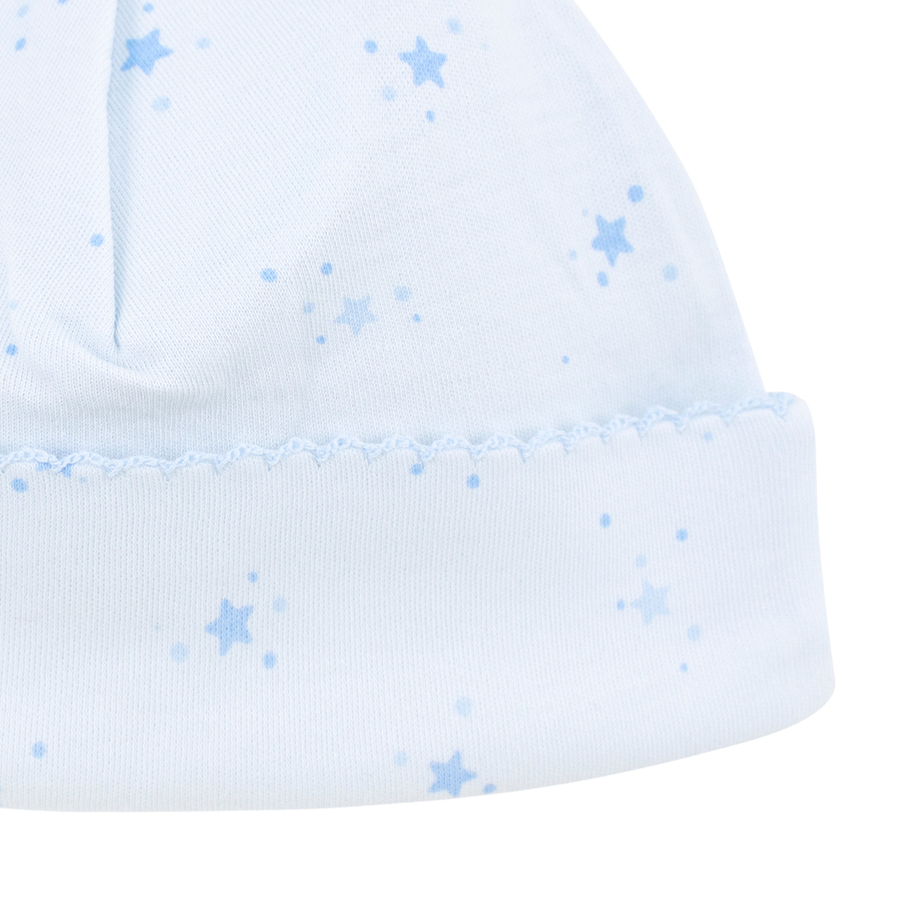Lightblue Bubble Stars Printed Hat | Baby Boy